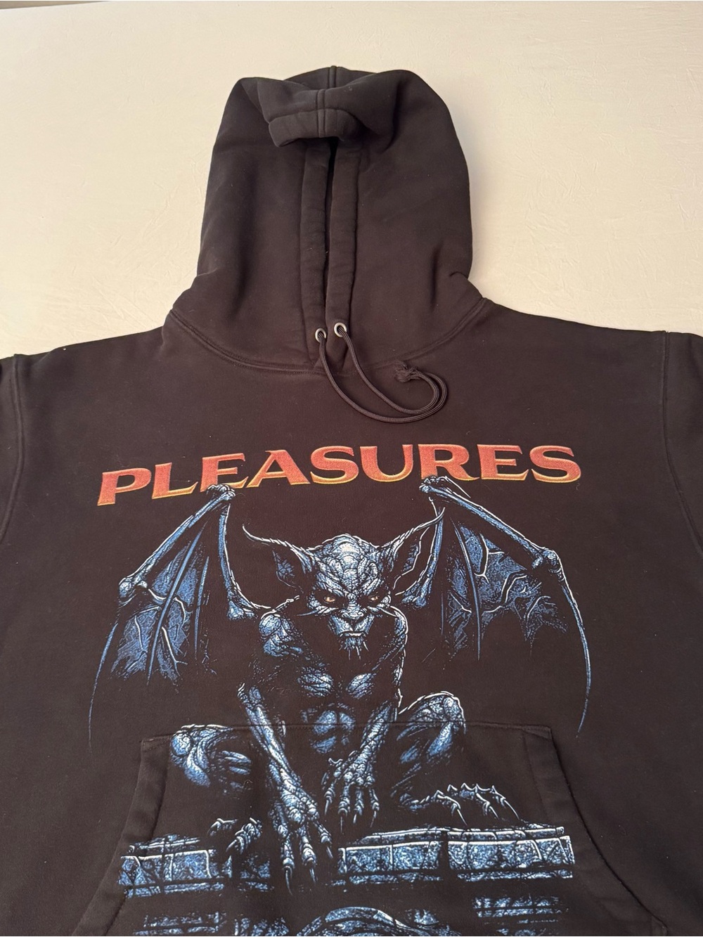 RaRE! PLEASURES In the End Nothing Matters Baggy Hoodie Size Large Gargoyle
